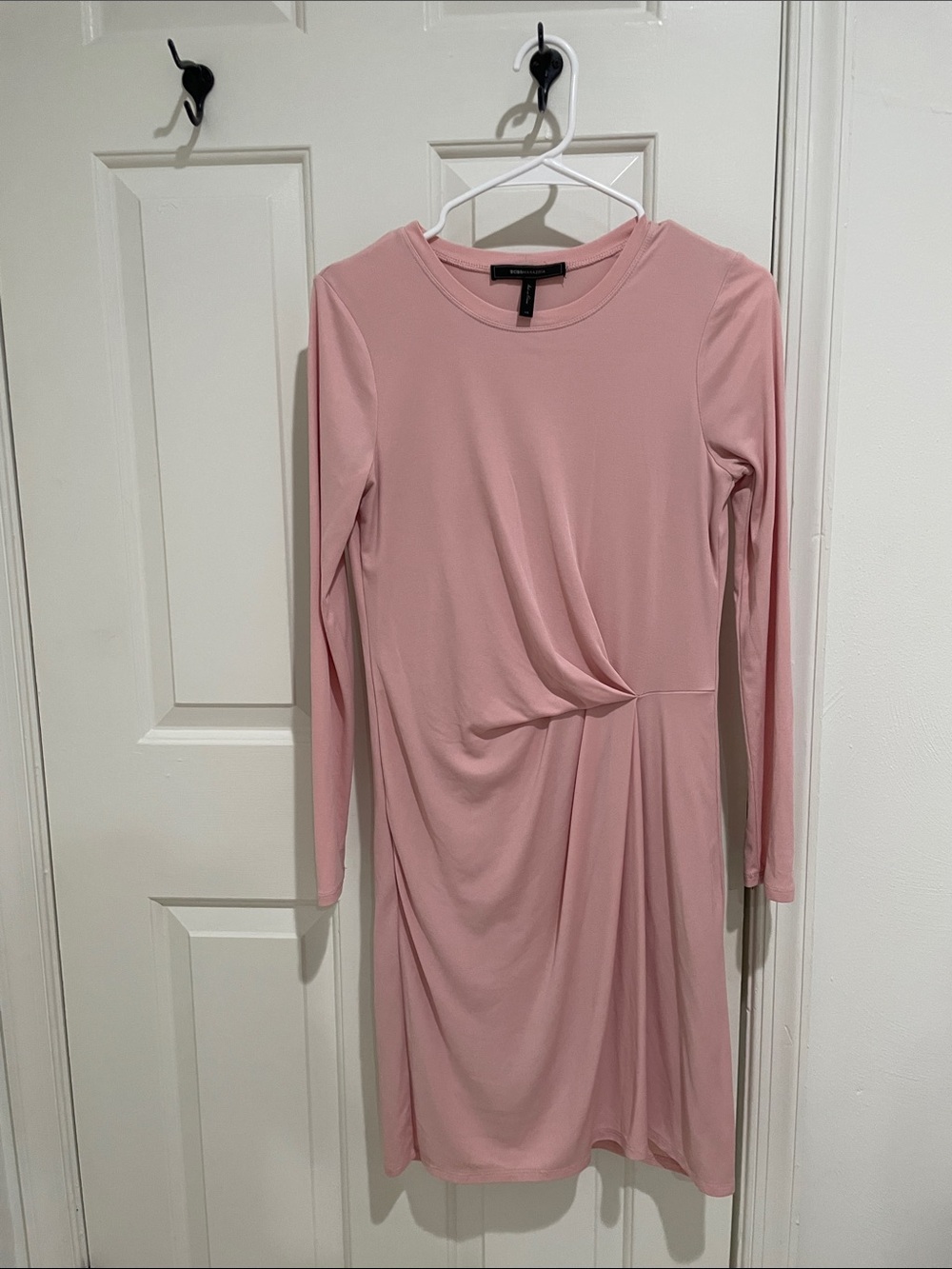 BCBGMaxazria Roxie dress pink long sleeve XS